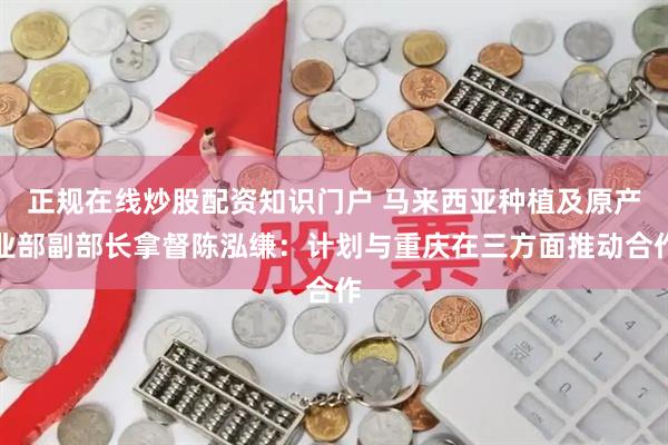 正规在线炒股配资知识门户 马来西亚种植及原产业部副部长拿督陈泓缣：计划与重庆在三方面推动合作