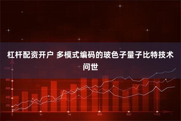 杠杆配资开户 多模式编码的玻色子量子比特技术问世